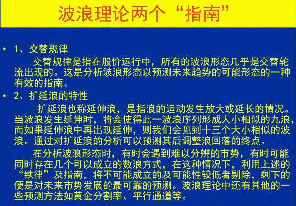 波浪交替规律和扩延浪的特性