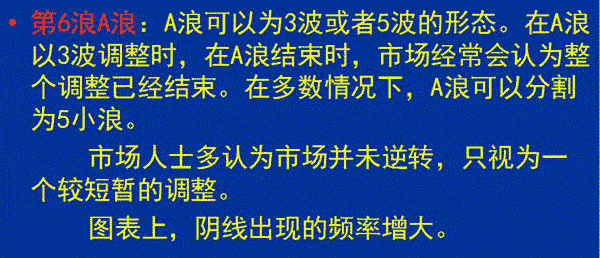 各段波浪的特性